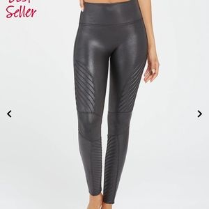 NWOT Spanx Leggings - Leather Moto